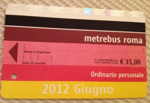 Public transport in Rome: New Monthly Ticket