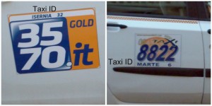 Taxis in Rome: Taxi ID