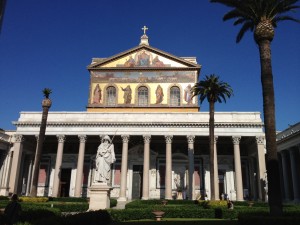 Hottest June in Rome Italy - San Paolo Outside the Walls